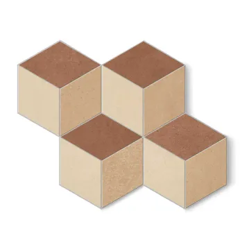 Керамогранит Florim Design SensiTerre Cube Cotone Rosato Mattone