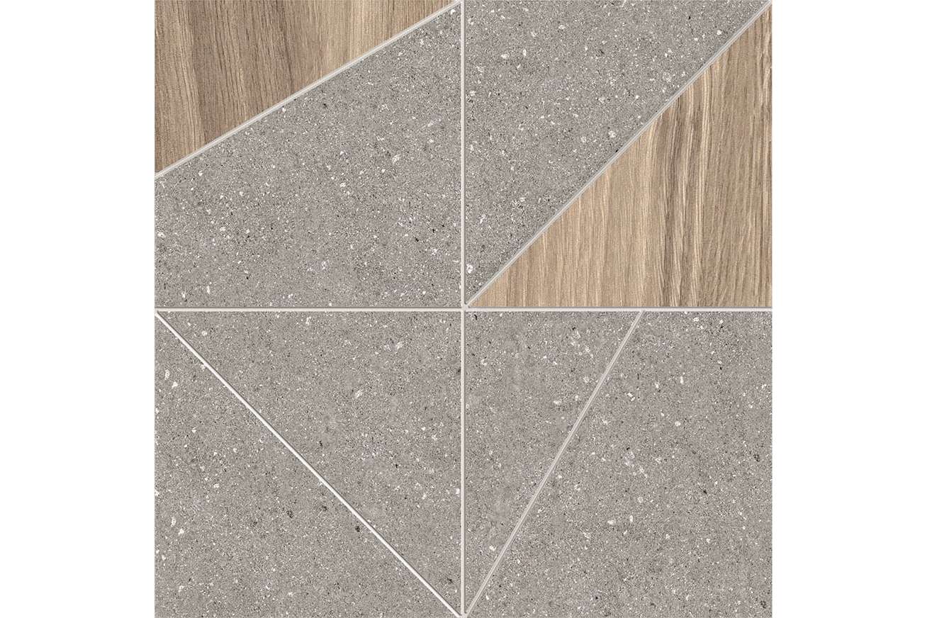 Керамогранит Terratinta Ceramiche Grained Tangram Grained Zinc Nodi Libeccio