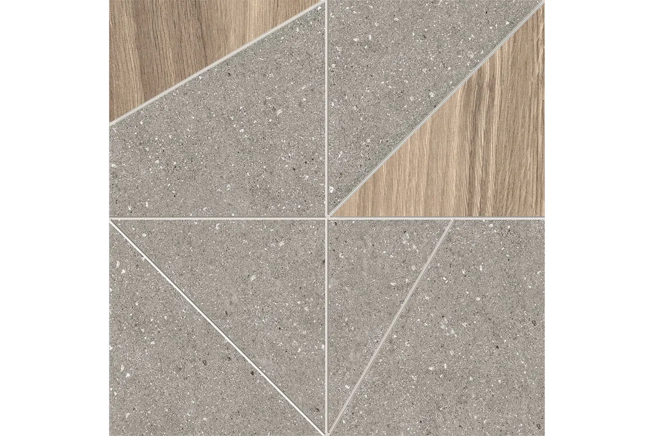 Керамогранит Terratinta Ceramiche Grained Tangram Grained Zinc Nodi Libeccio