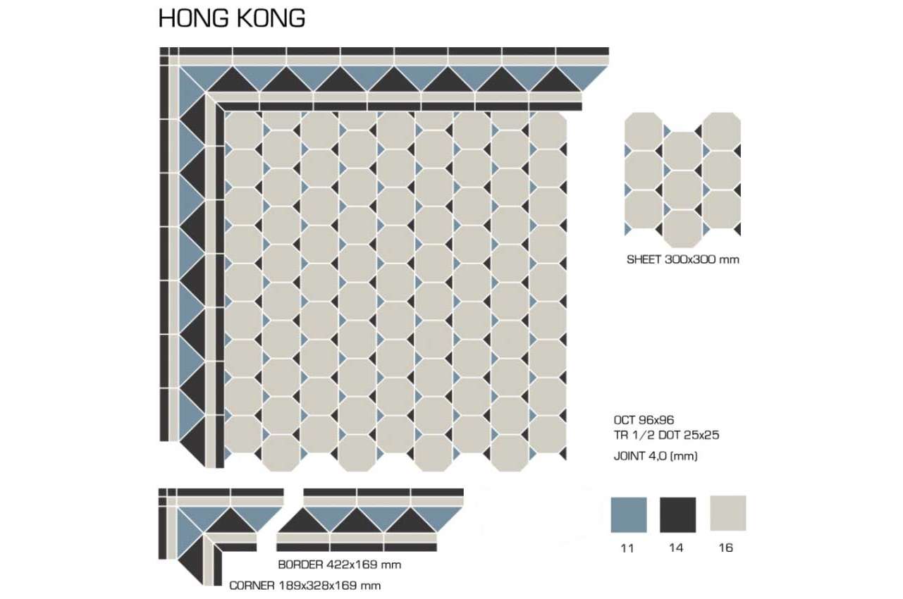 Керамогранит TopCer Victorian Designs (Викториан Дизайн) Hong Kong