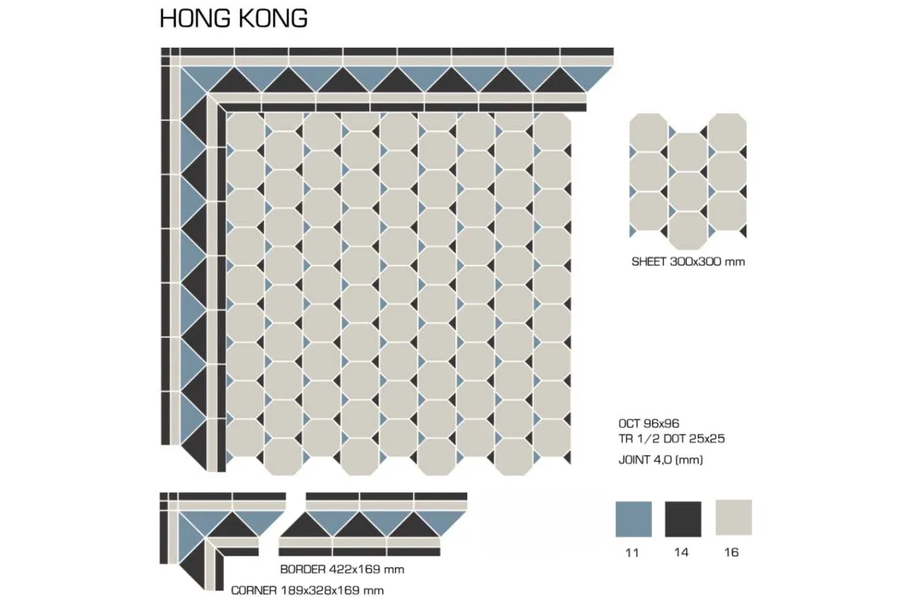 Керамогранит TopCer Victorian Designs Hong Kong