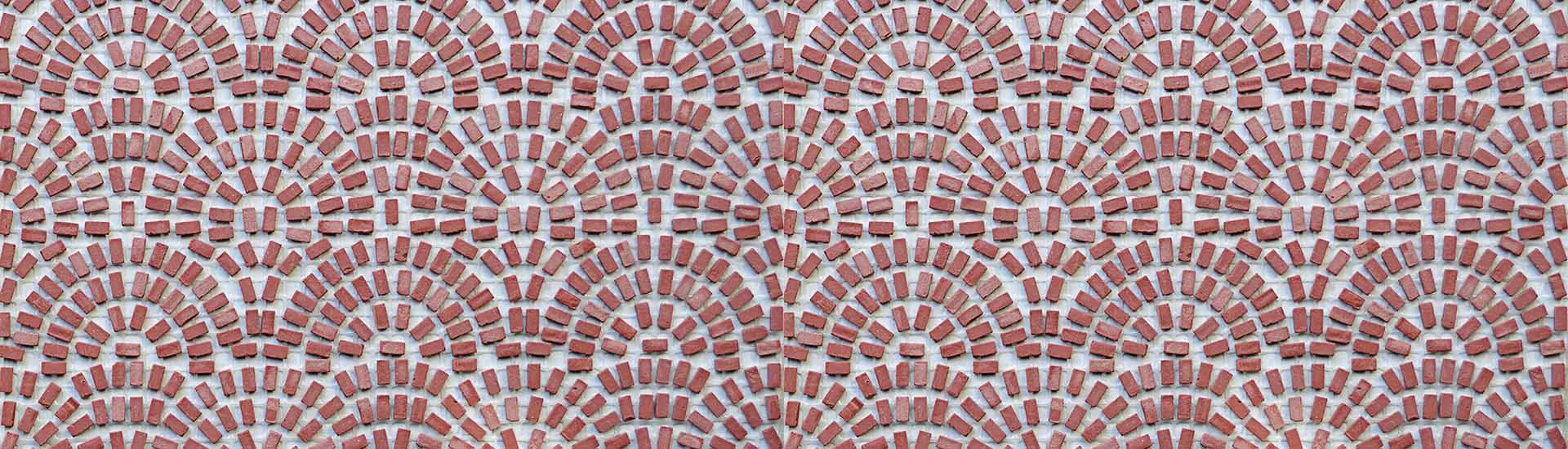Керамогранит Micro. Micromosaics Micromosaics Micro-Brick Pavement Red