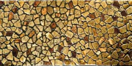 BITS GOLD Glass/Gold Travertino Chiaro/Gold.