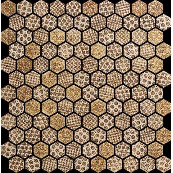 esagono 3,2 biancone-gold
