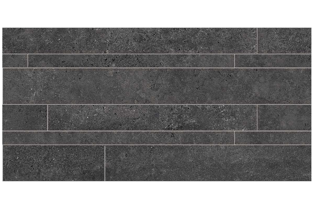 Керамогранит Provenza by Emil Group Re-Play Concrete Listelli Sfalsati Recupero Antracite