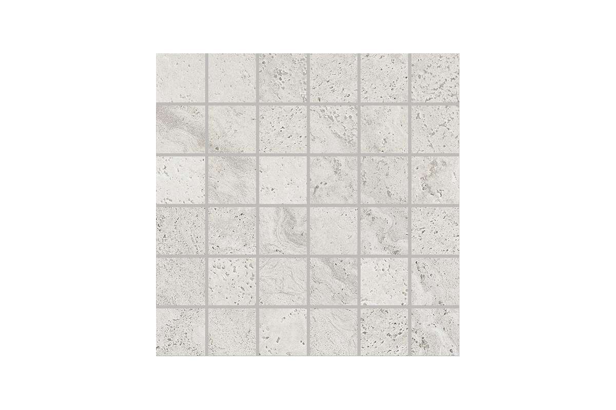 Керамогранит Provenza by Emil Group Unique Travertine Mosaico 5X5 Minimal Siver