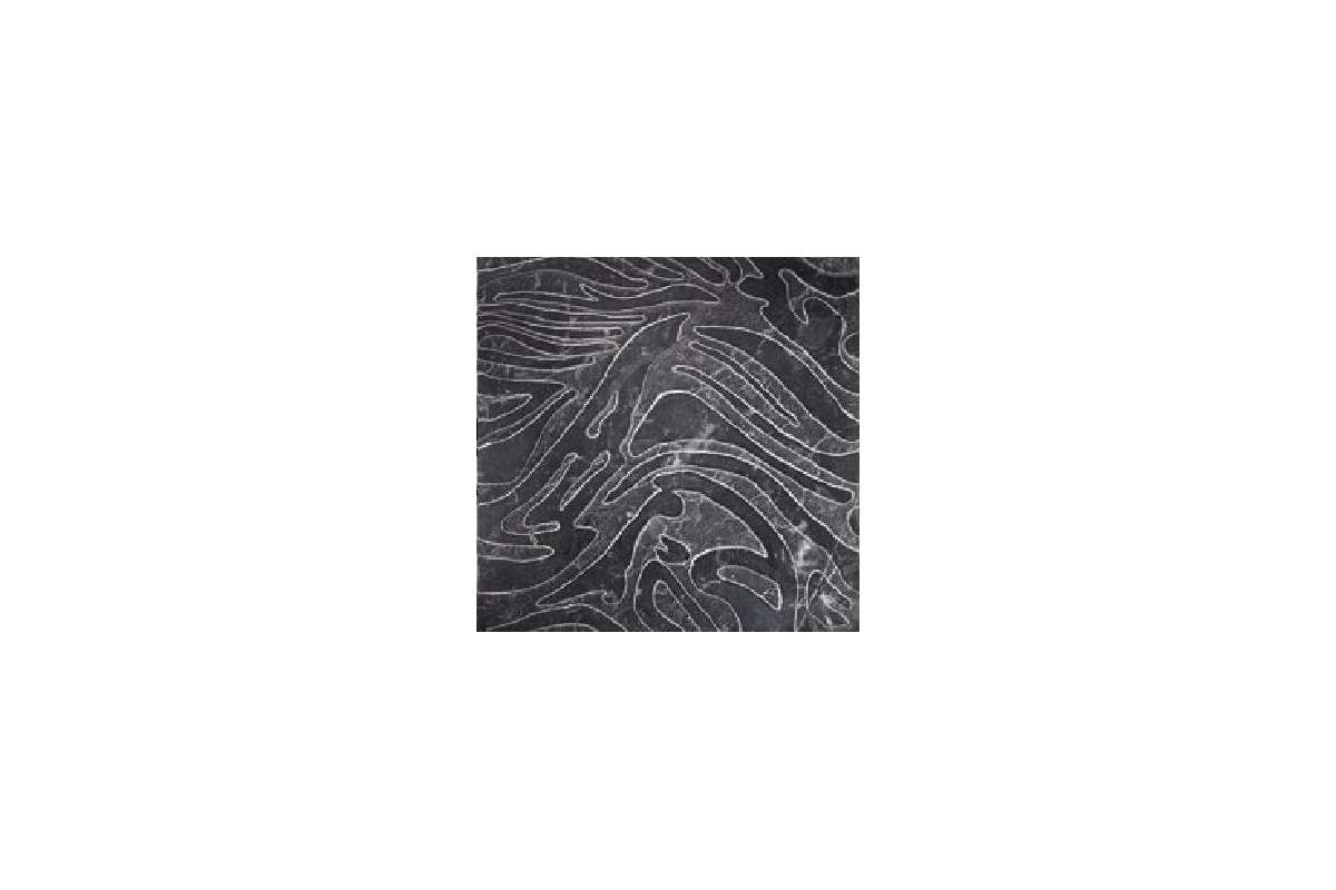 Мрамор Petra Antiqua Lacche 1 Wave Fondo Naturale - Decoro Nero Marquinia 30,5 X 30,5