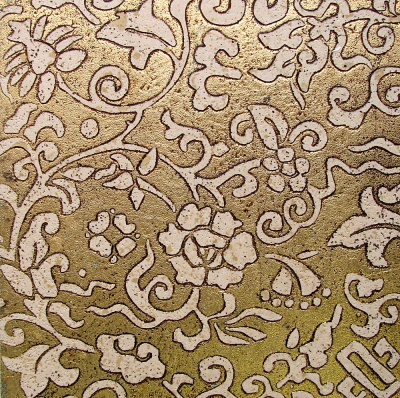 Мрамор Petra Antiqua Acqueforti Tiles BLOOM ORO DEC.TRAVERTINO CHIARO
