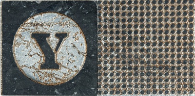 Мрамор Petra Antiqua Acqueforti Tiles SPRAY PATCH NERO DEC.SILVER