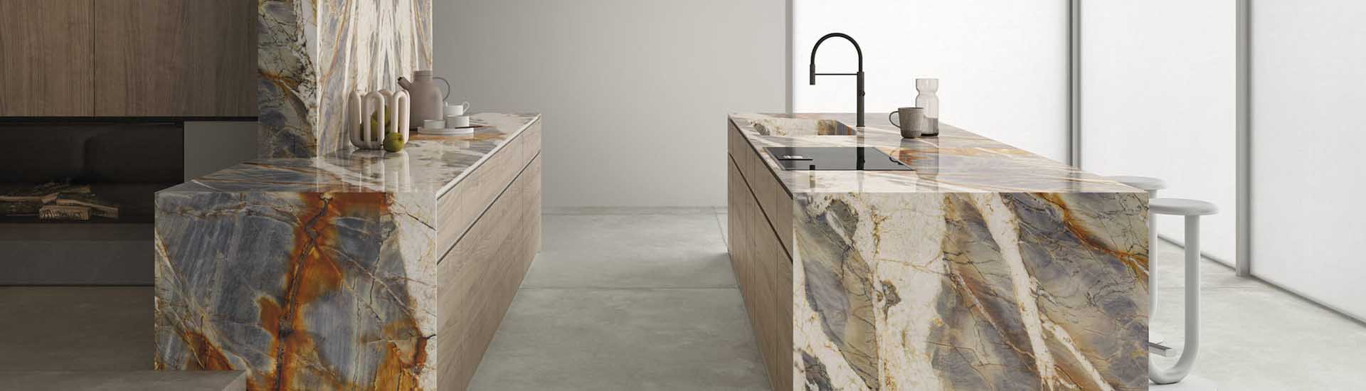 Керамогранит MaxFine by Iris FMG Marmi Blue Tempest Block A