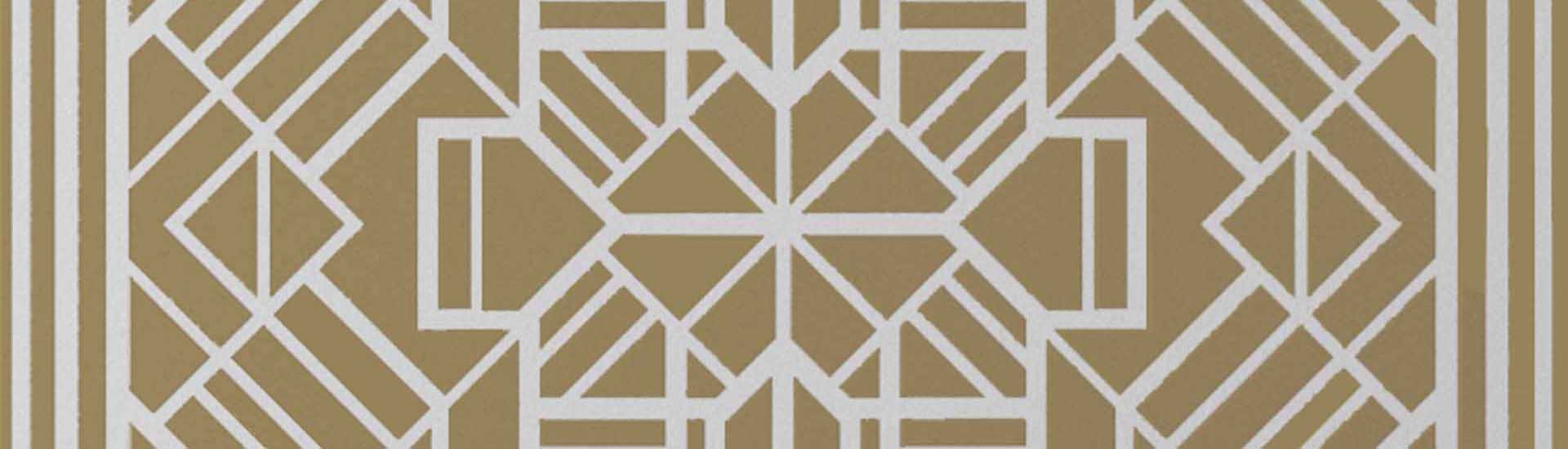 Керамогранит Petracers Swing Labirinto Ottone Su Bianco