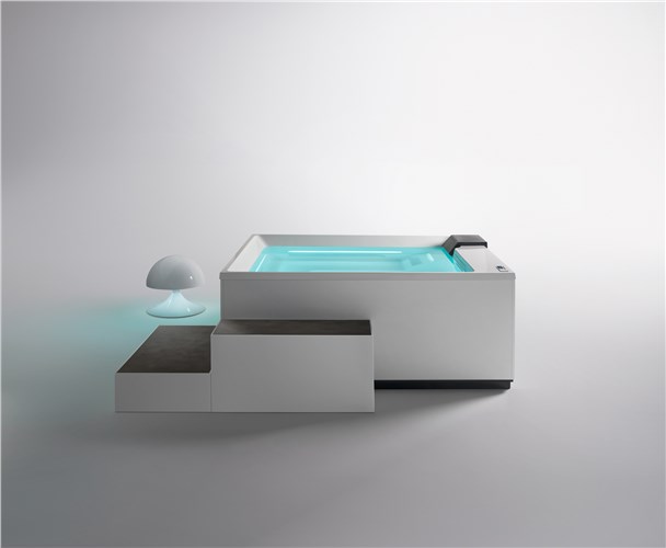 Спа бассейн Shadow BA00, Gost Plus, отдельностоящий, 200х160х82h, 4 панели обрамления черного матового цвета, арт.N22