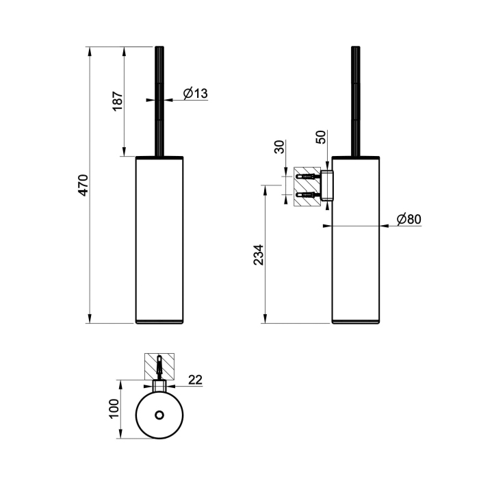 Ершик подвесной