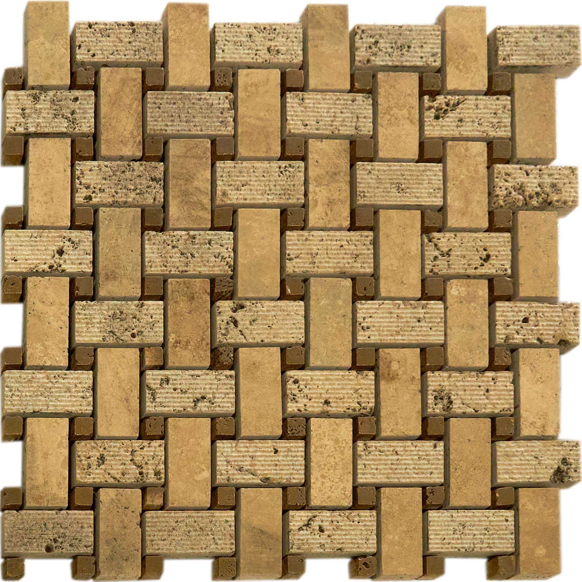 Mosaico 2.5Х5 Su Rete BASKET VELLUTO PATCH 10 TRAV.CHIARO