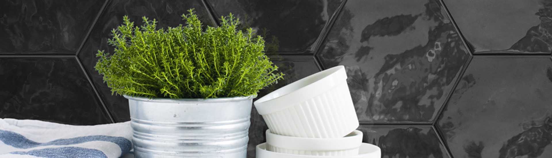 Керамогранит Terratinta Ceramiche Hexa Black Swan Glossy