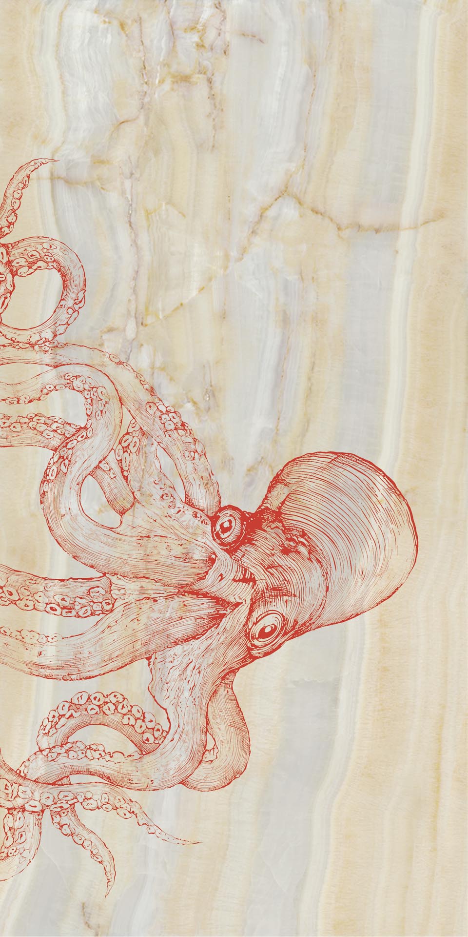 Керамогранит MaxFine by Iris FMG Design Your Slabs Octopus Red