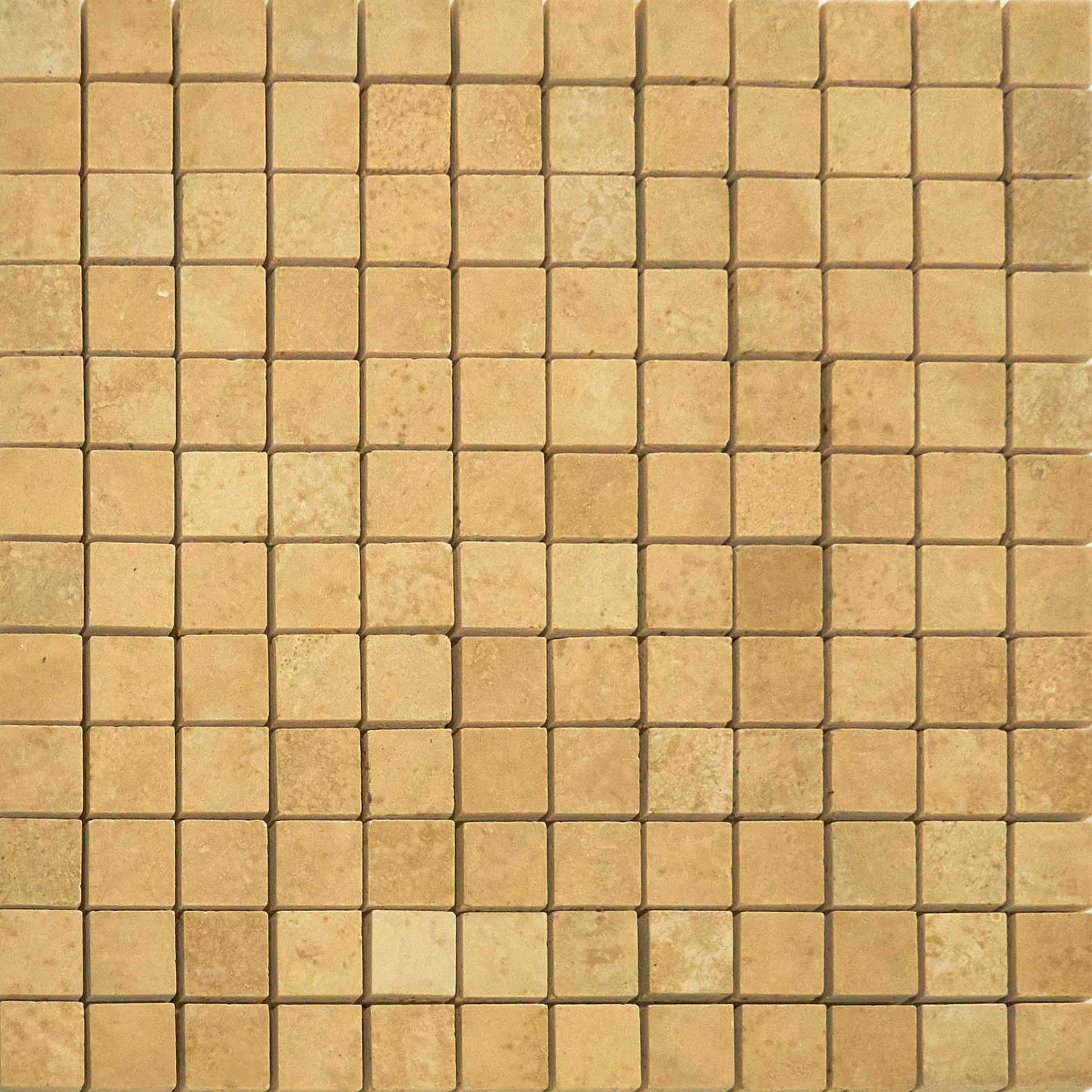 Mosaico 2.5x2.5 Su Rete TRAVERTINO CHIARO