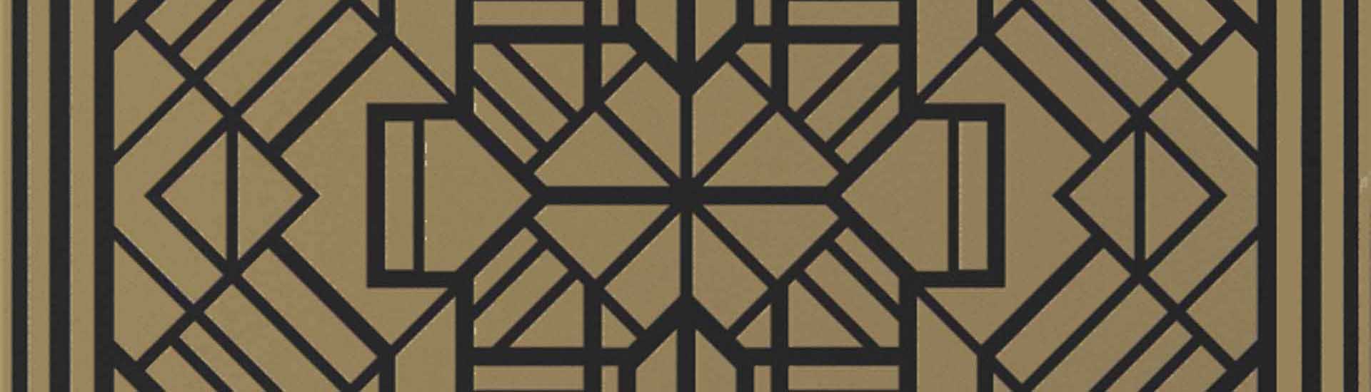 Керамогранит Petracers Swing Labirinto Ottone Su Nero