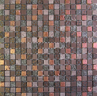 Мрамор Petra Antiqua Acqueforti Mosaics Mosaico 1.5x1.5 su Rete CALEIDOS 31