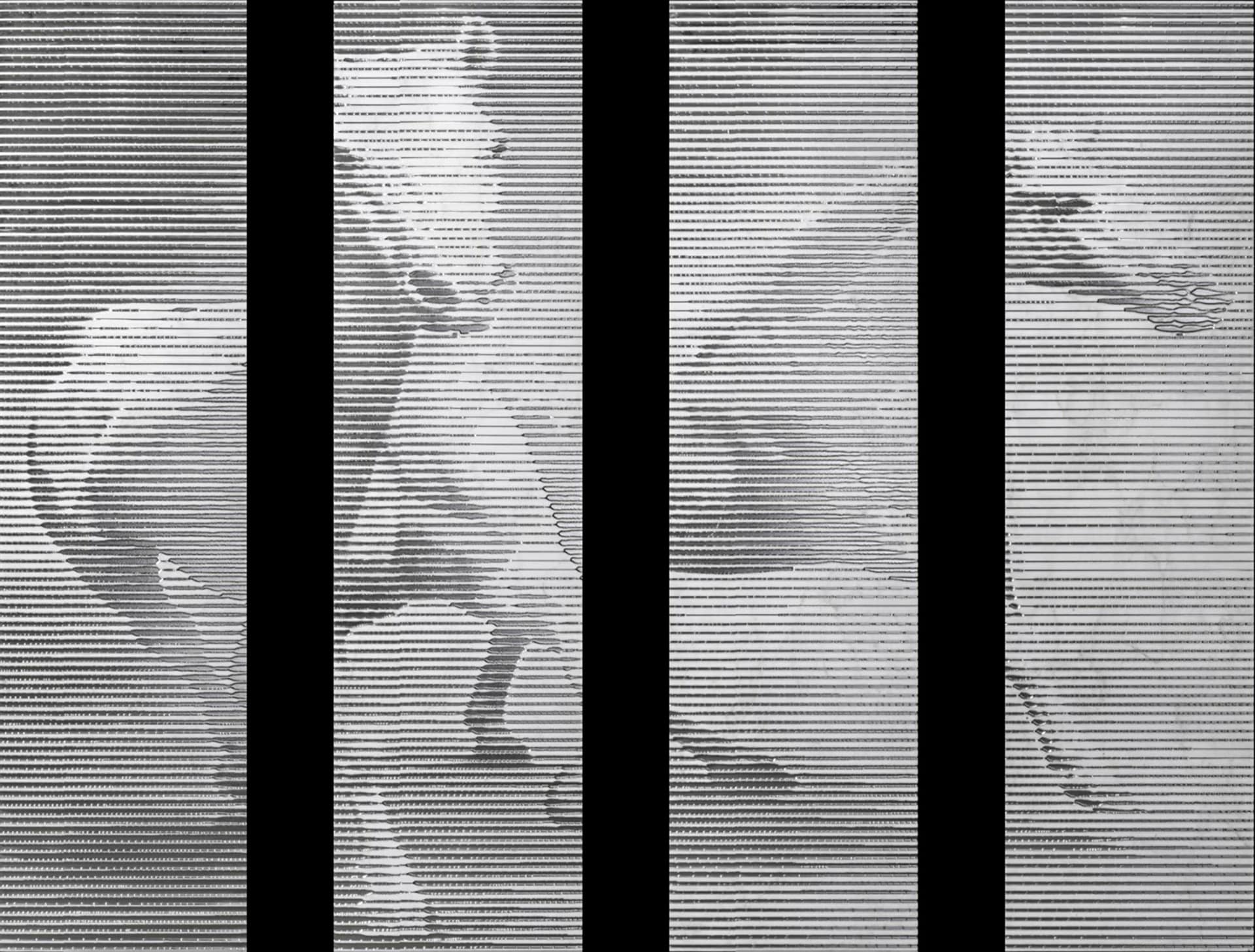 Панно Horses (комплект из 4 панно) CALACATTA/ARGENTATO