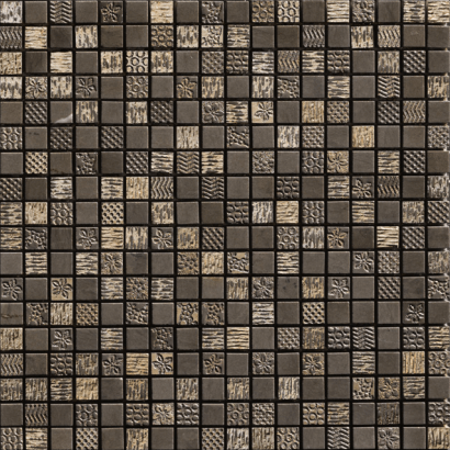 Мрамор Petra Antiqua Acqueforti Mosaics Mosaico Yoko 1.5x1.5 LONDONGREY/BRONZO