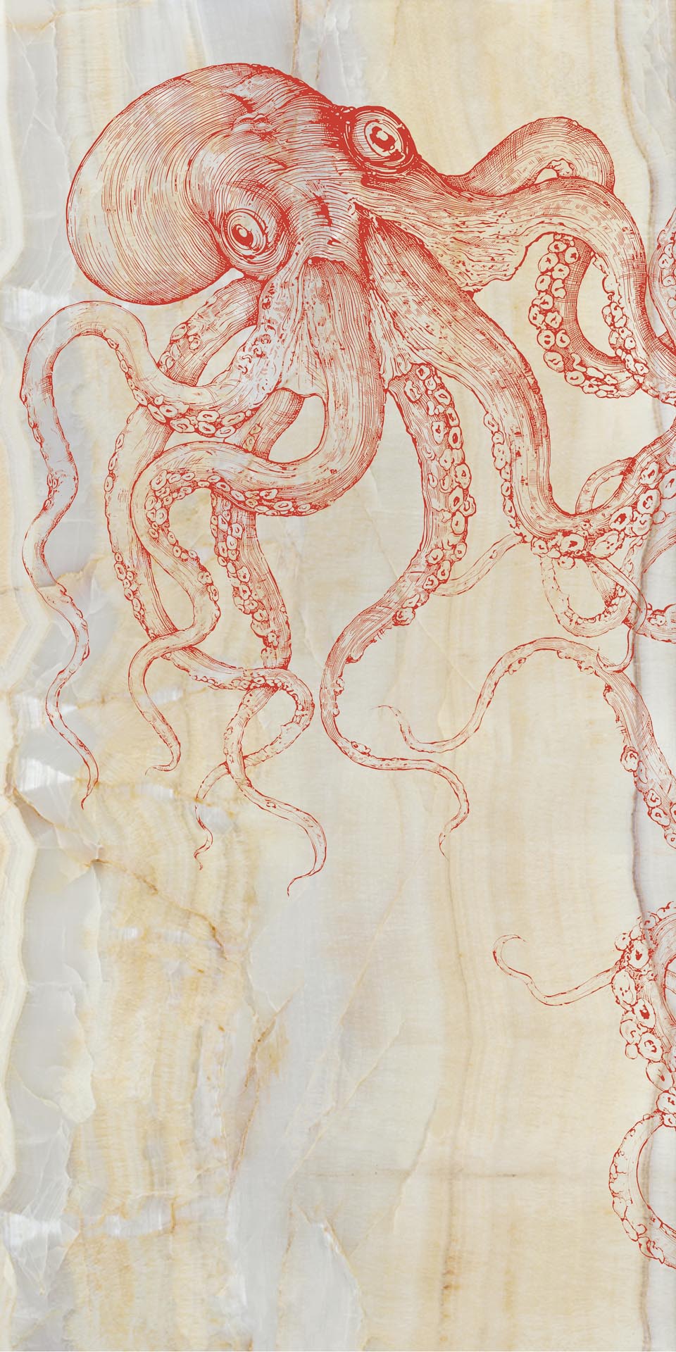 Керамогранит MaxFine by Iris FMG Design Your Slabs Octopus Red