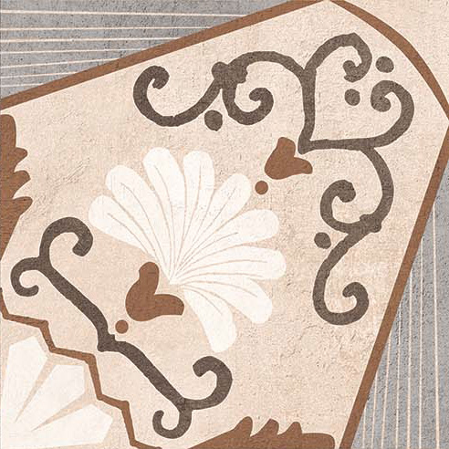 Керамогранит Casalgrande Padana Opus Cementina Multi. Beige Mix Tutti I 60 Soggetti