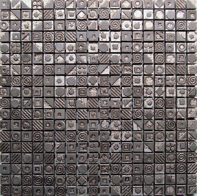 Mosaico 1.5x1.5 su Rete HERON SILVER/LONDONGR