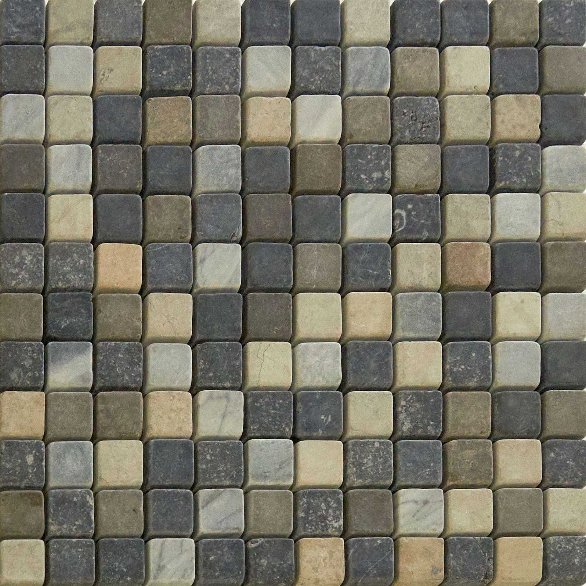 Мрамор Petra Antiqua Mosaici/Mosaics Mosaico 2.5x2.5 Su Rete Smoke/Londong/N.Marg/Makr/Blu/Jura/Bard