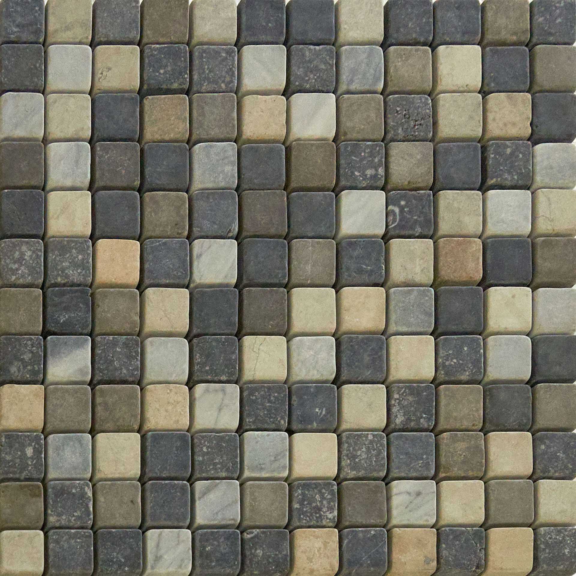 Mosaico 2.5x2.5 Su Rete Smoke/Londong/N.Marg/Makr/Blu/Jura/Bard