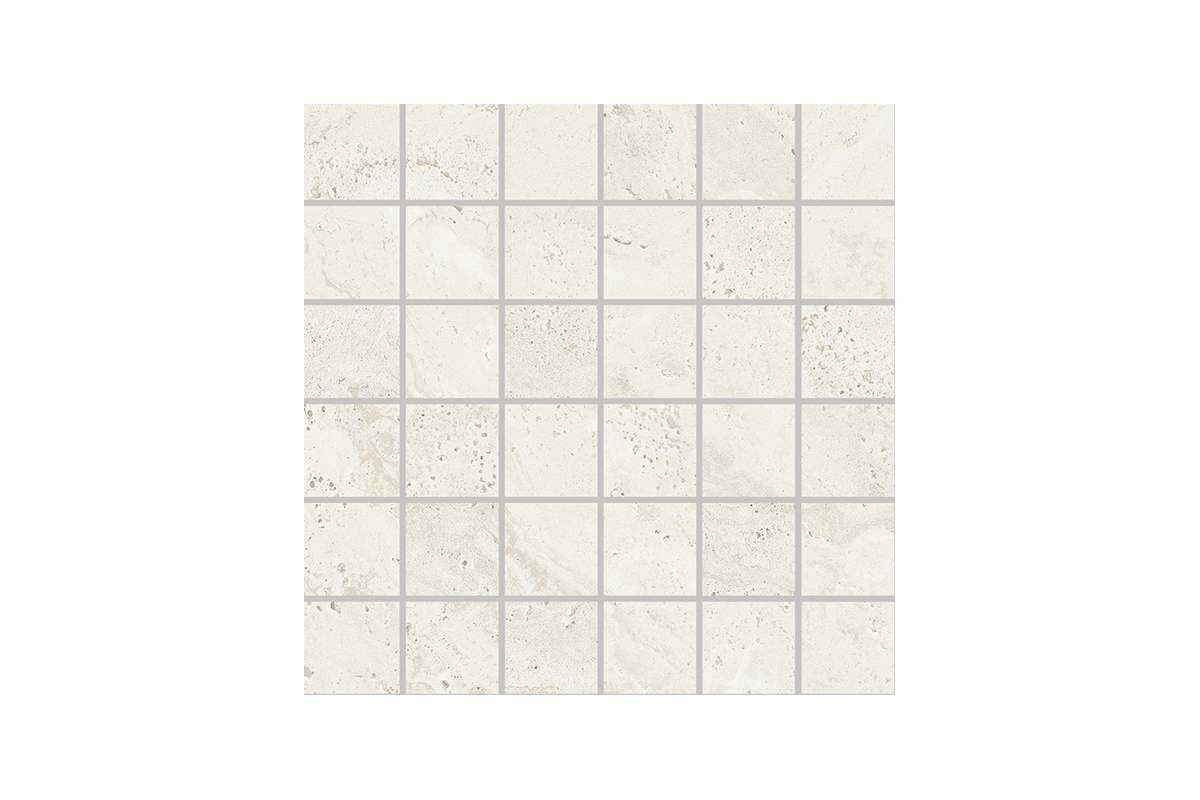 Керамогранит Provenza by Emil Group Unique Travertine Mosaico 5X5 Minimal White