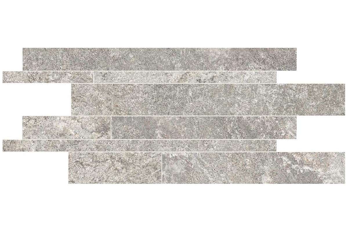 Керамогранит Ergon by Emil Group Oros Stone Grey Mosaico Listelli Sfalsati