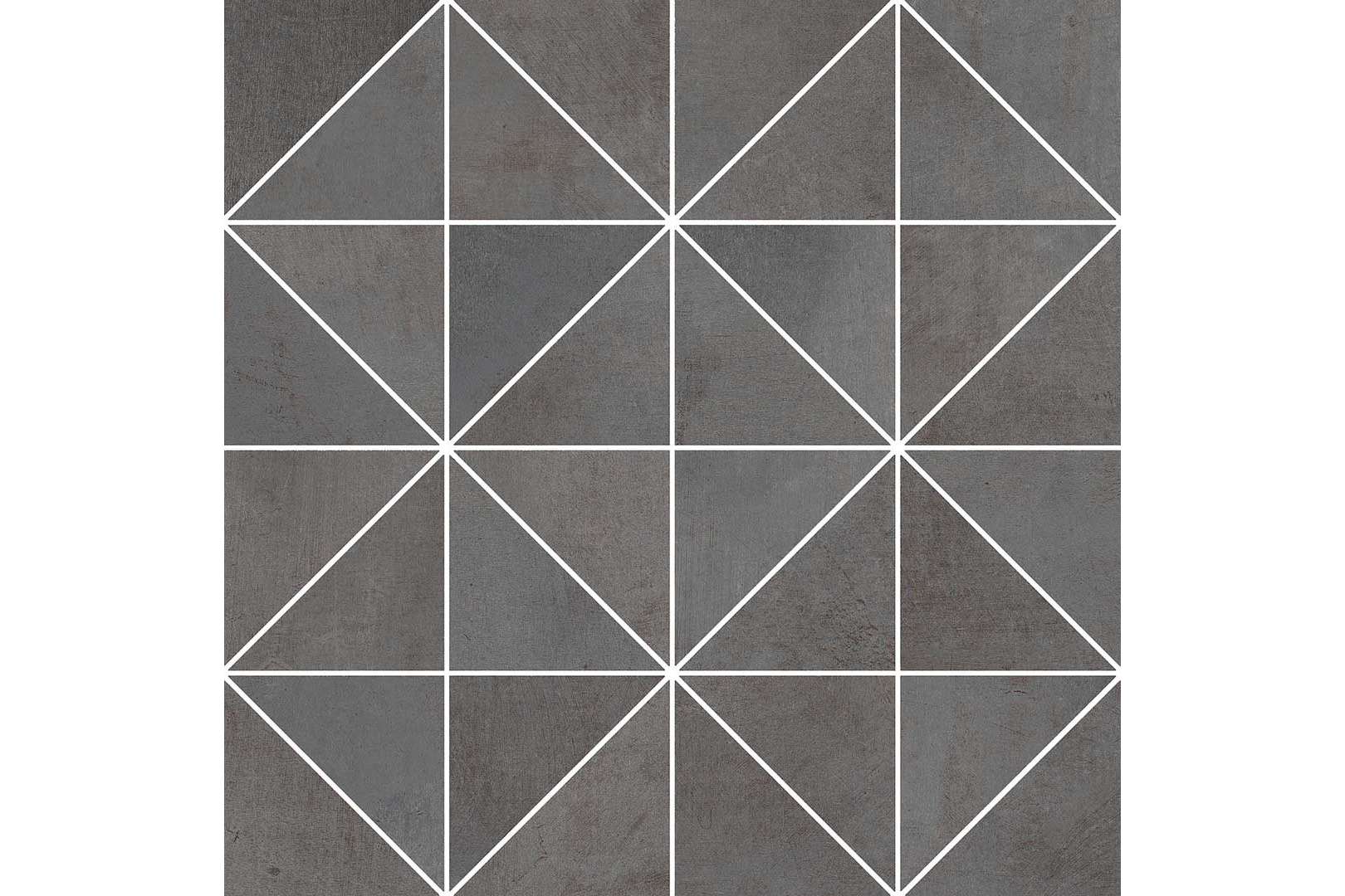 Керамогранит Casalgrande Padana Fusion Mosaico Triangoli Graphite