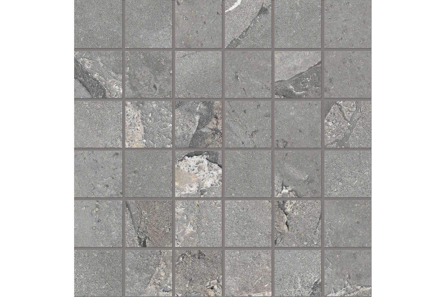 Керамогранит Provenza by Emil Group Unique Infinity Cobblestone Grey Mosaico 5X5