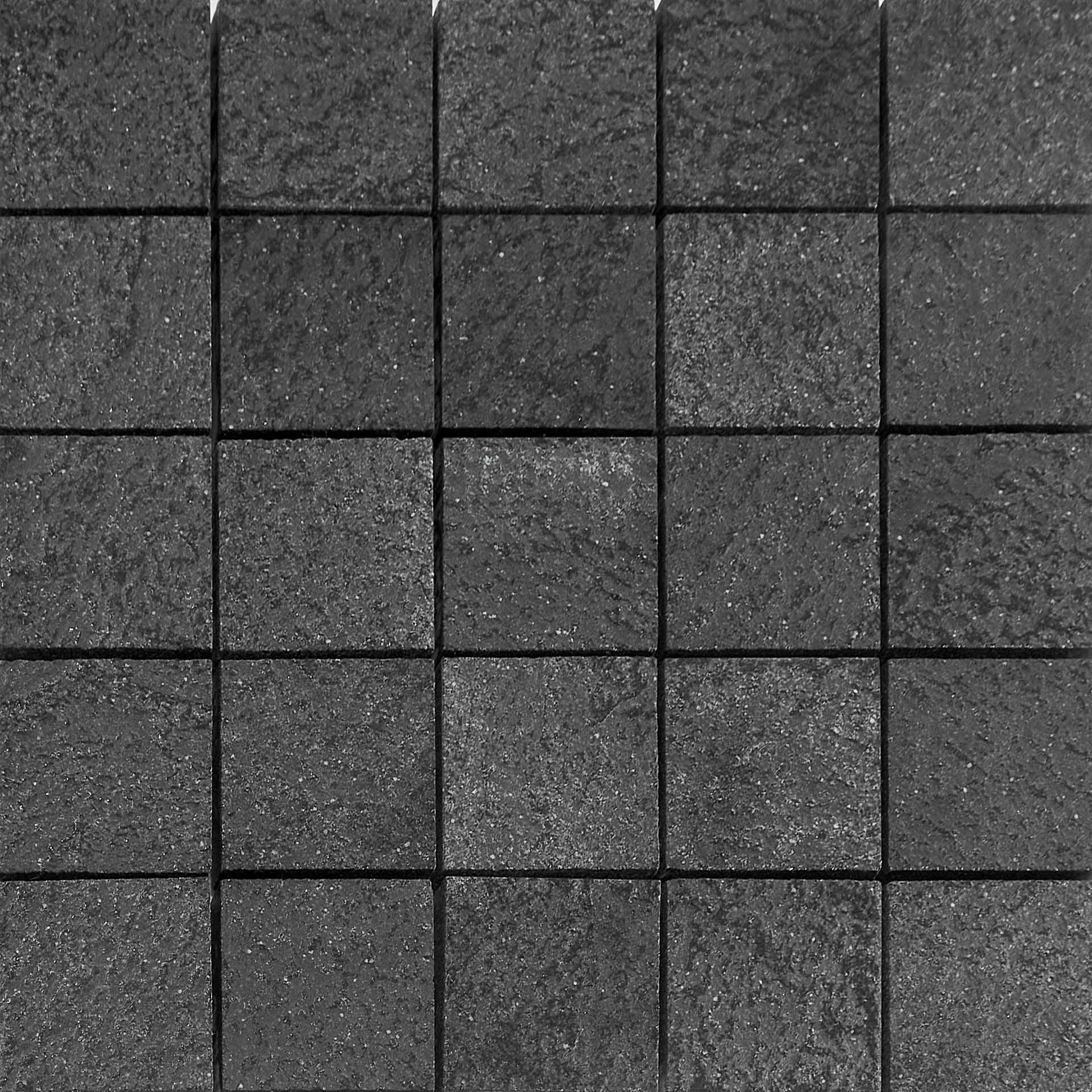 Керамогранит Casalgrande Padana Mineral Chrom Mosaico 5x5 Su Rete BLACK