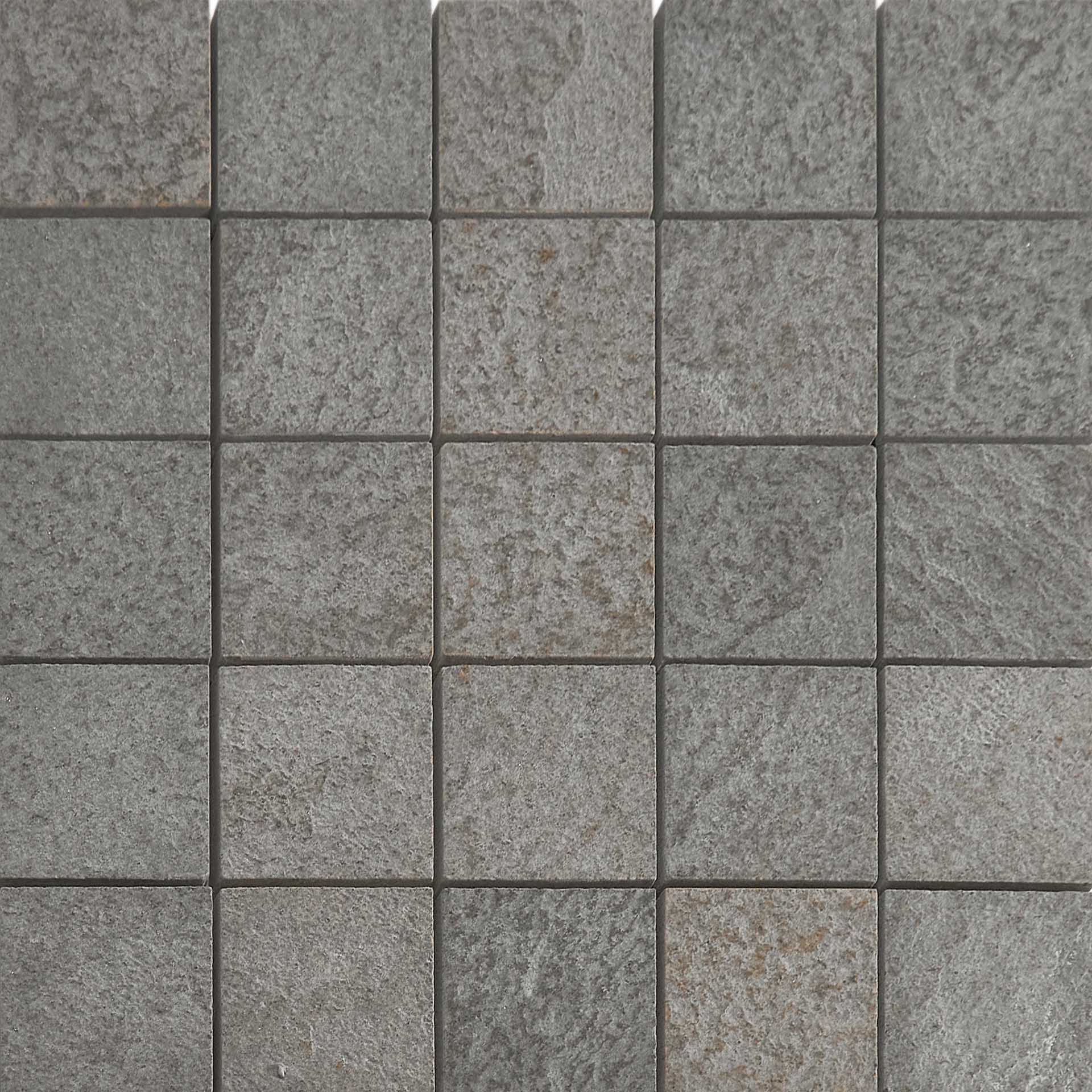 Керамогранит Casalgrande Padana Mineral Chrom Mosaico 5x5 Su Rete GREY