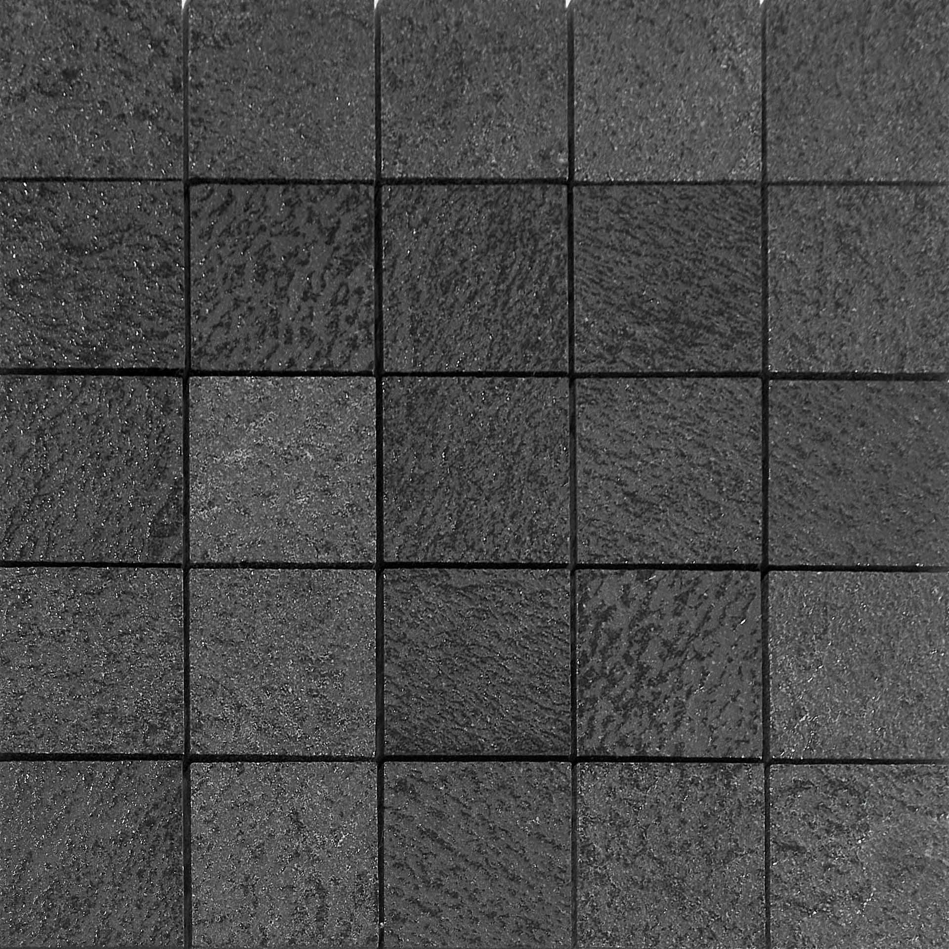 Керамогранит Casalgrande Padana Mineral Chrom Mosaico 6x6 Su Rete BLACK